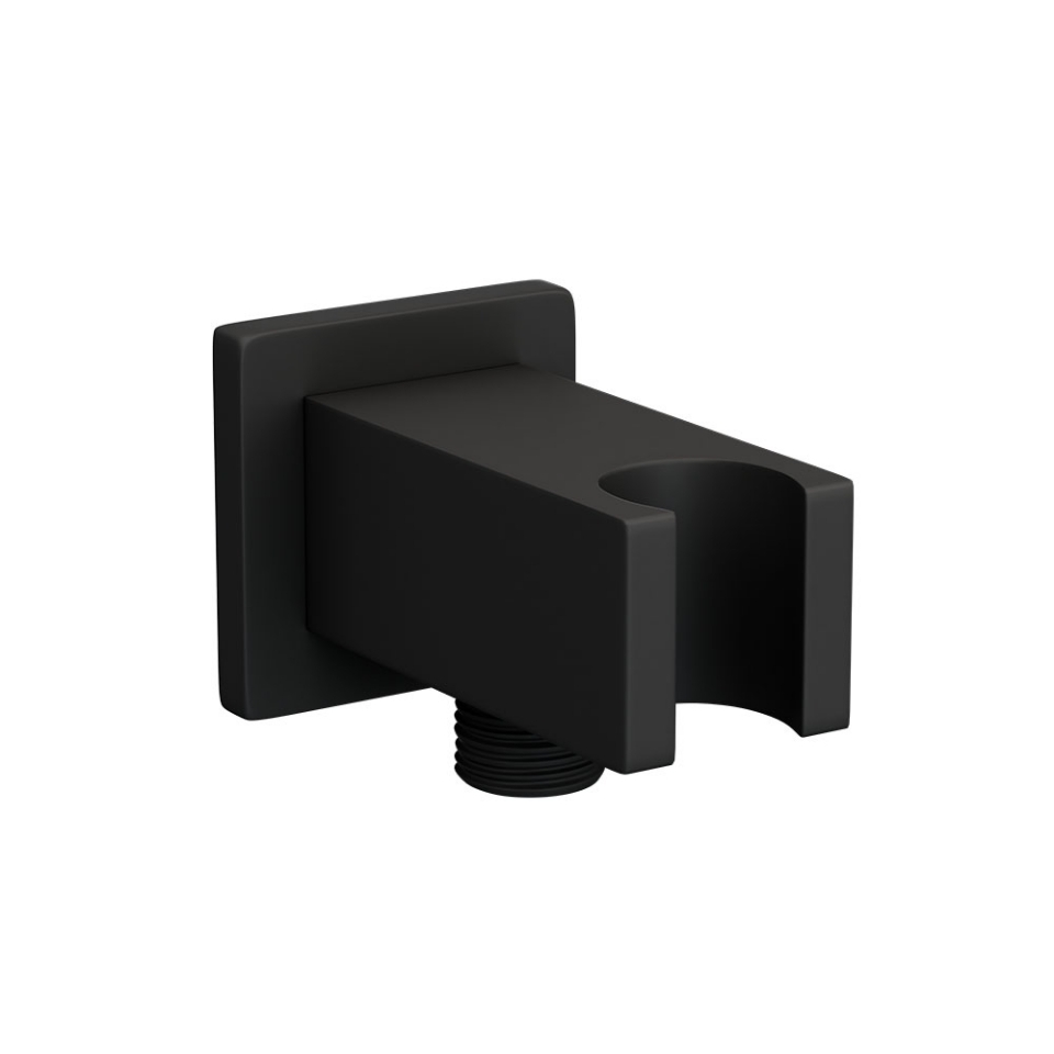 Square Wall Outlet - Black Matt