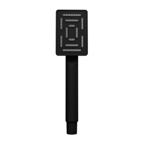 Picture of Single Function Rectangular Shape Maze Hand Shower - Black Matt