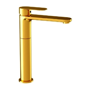 Picture of Single Lever High Neck Basin Mixer - Gold Bright PVD